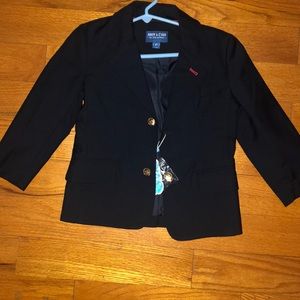 Little boys navy blue blazer with gold buttons
